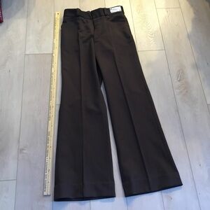 PARIANI Men's Chocolate Brown Dress Trousers